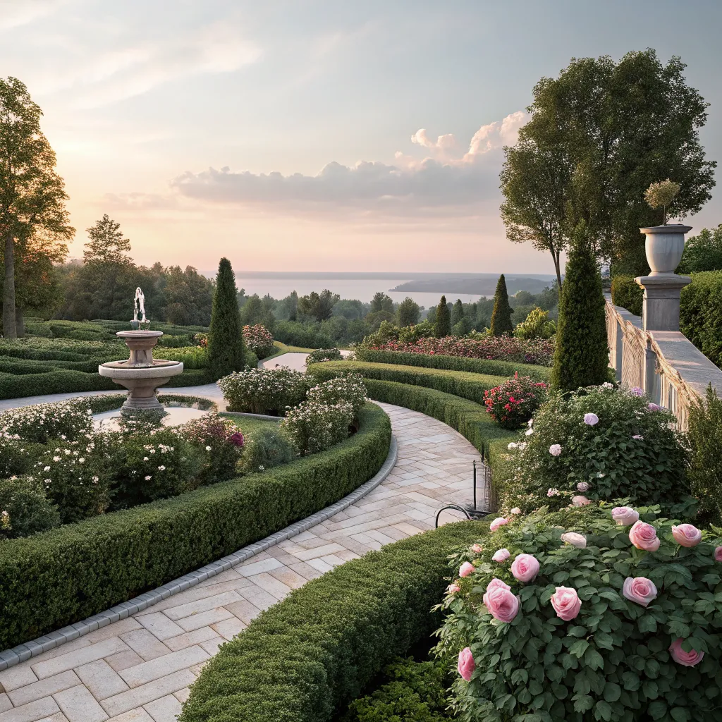 Elegant landscape garden design